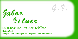 gabor vilner business card